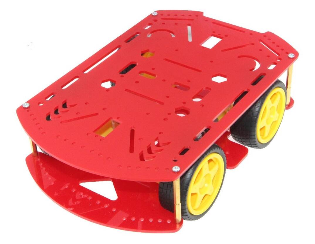 4WD Multi Robot Platforması - Qırmızı - 2