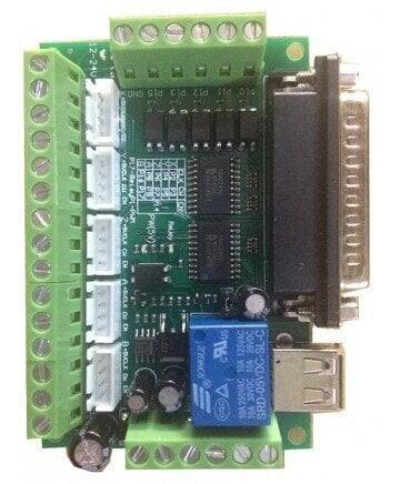 5 Oxlu LPT CNC Nəzarət Kartı PWM - Mavi - 2