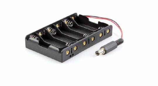 6'lı AA Batareya Yuvası - Arduino ilə Uyğun - 2