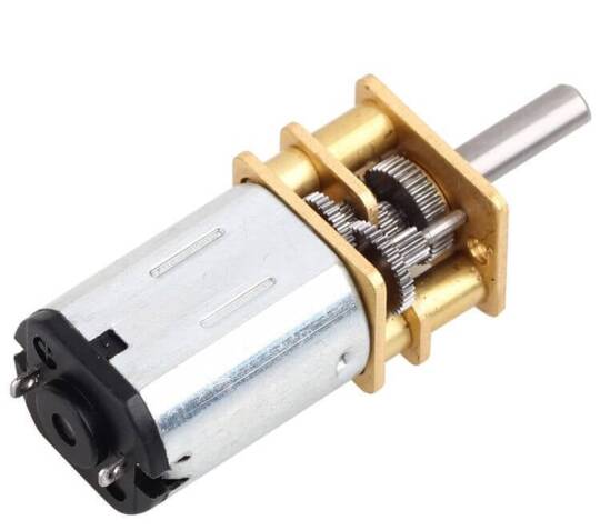 6V 2000 RPM Reduktorlu Mikro DC Motor