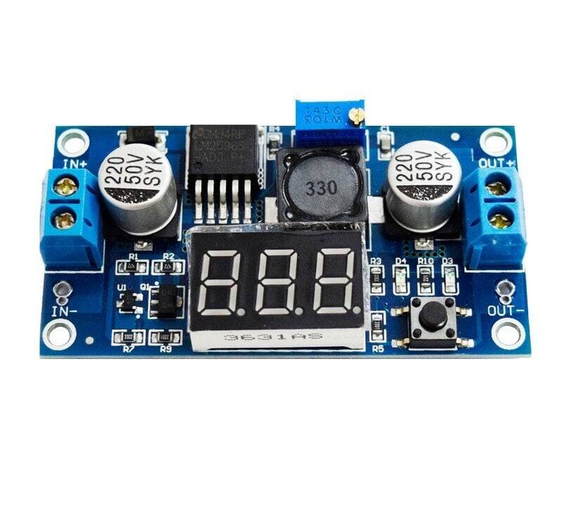 7 Segmentli Tənzimlənəbilən3A Gərginlik Requlyator Kartı - LM2596-ADJ - 1