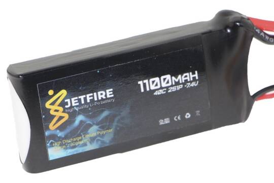 7.4V 1100mAh 40C Li-Po Batareya 2S JetFire Batareya