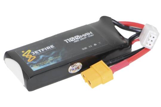 7.4V 1100mAh 40C Li-Po Batareya 2S JetFire Batareya - 2
