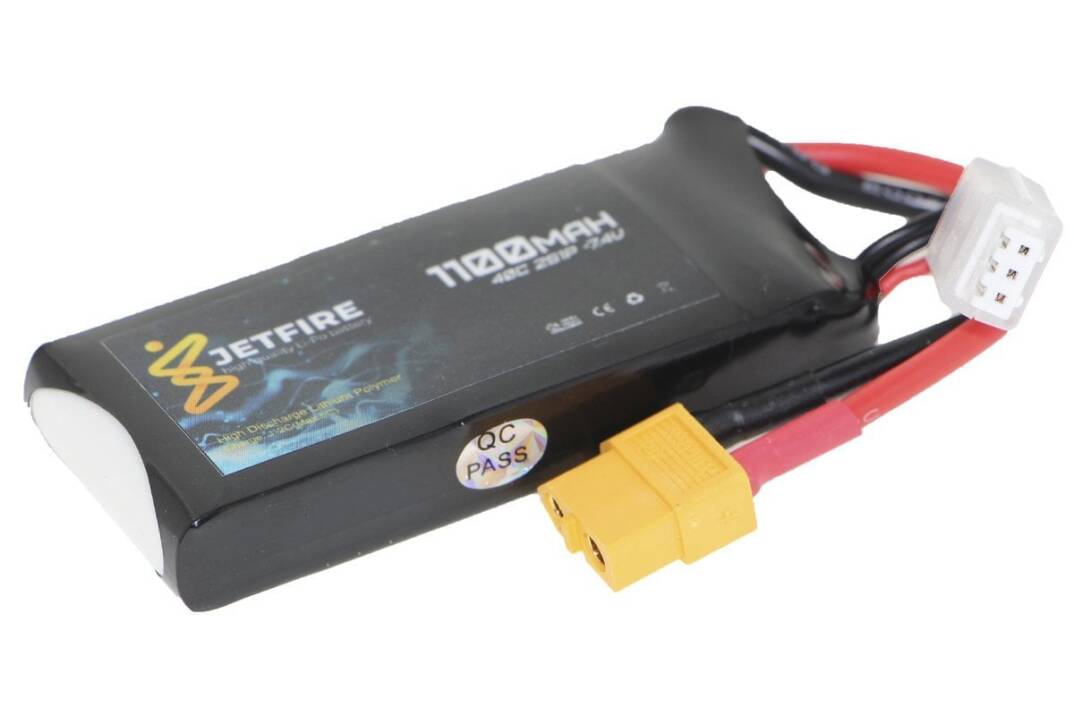 7.4V 1100mAh 40C Li-Po Batareya 2S JetFire Batareya - 2