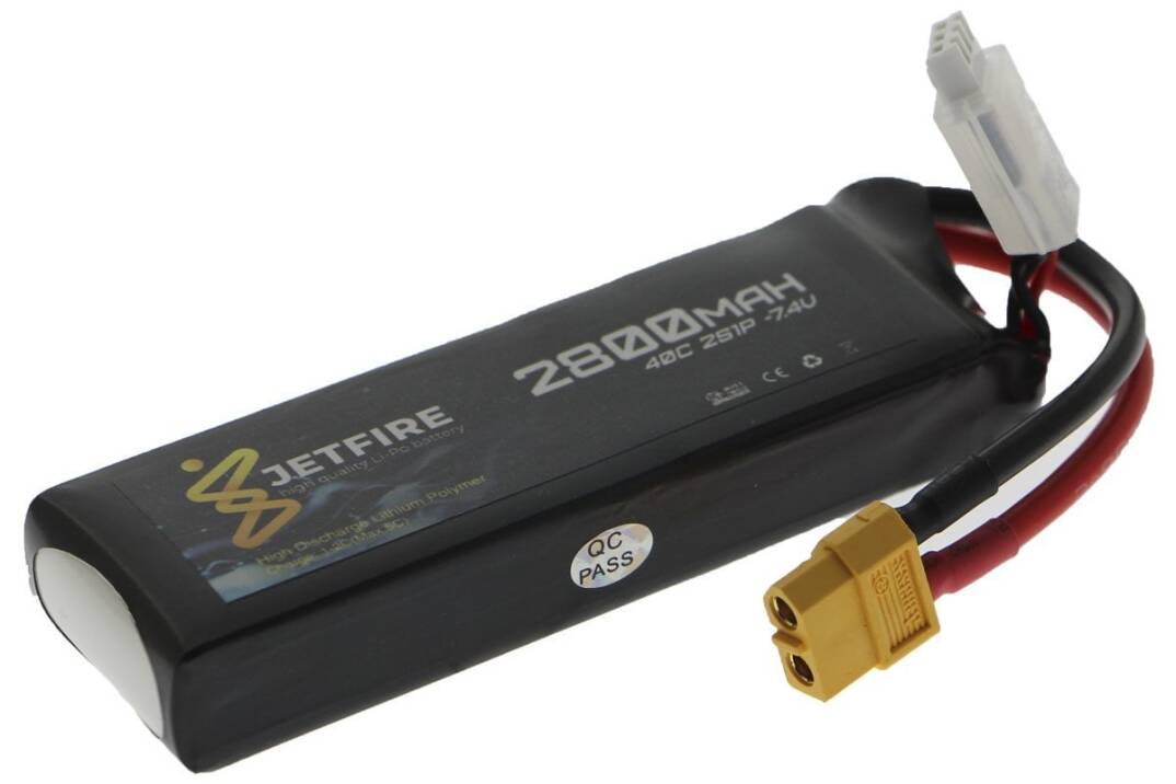 7.4V 2800mAh 40C Li-Po Batareya 2S JetFire Batareya - 2