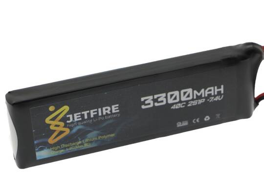 7.4V 3300mAh 40C Li-Po Batareya 2S JetFire Batareya