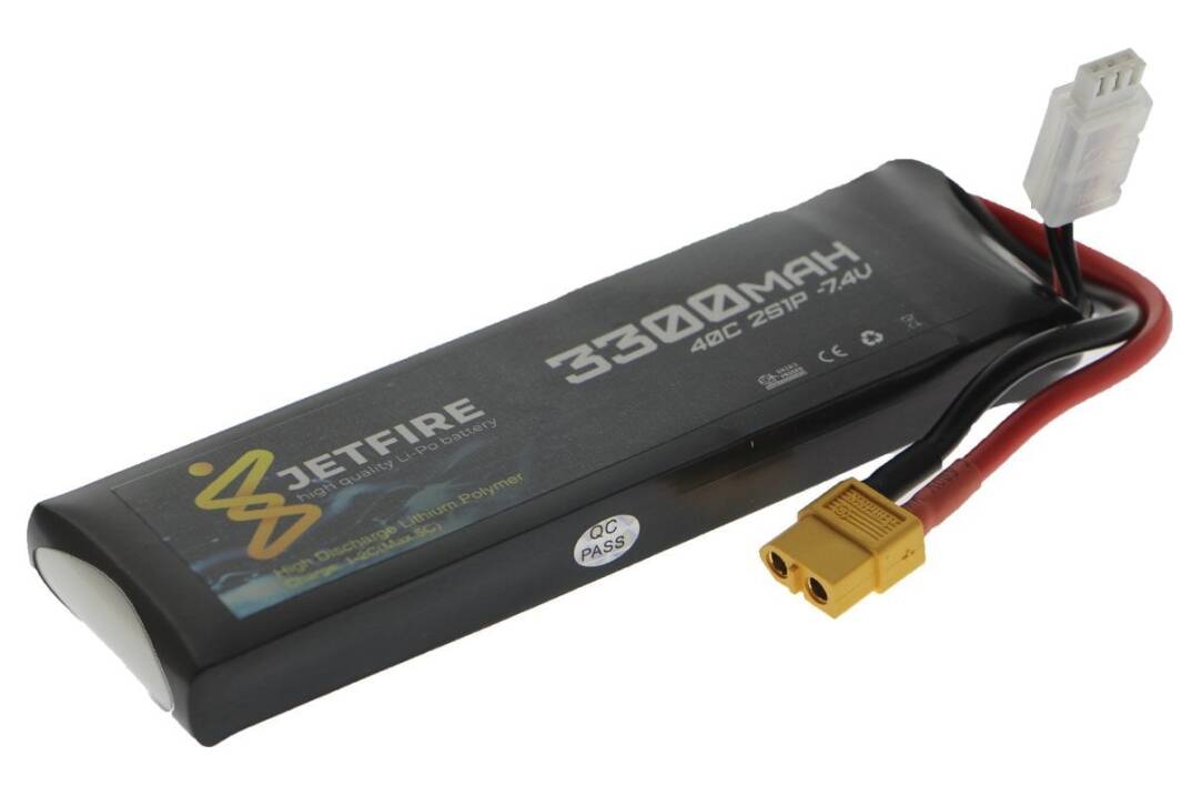 7.4V 3300mAh 40C Li-Po Batareya 2S JetFire Batareya - 2