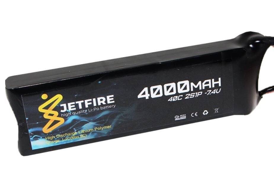 7.4V 4000mAh 40C LiPo Batareya 2S JetFire Batareya - 1