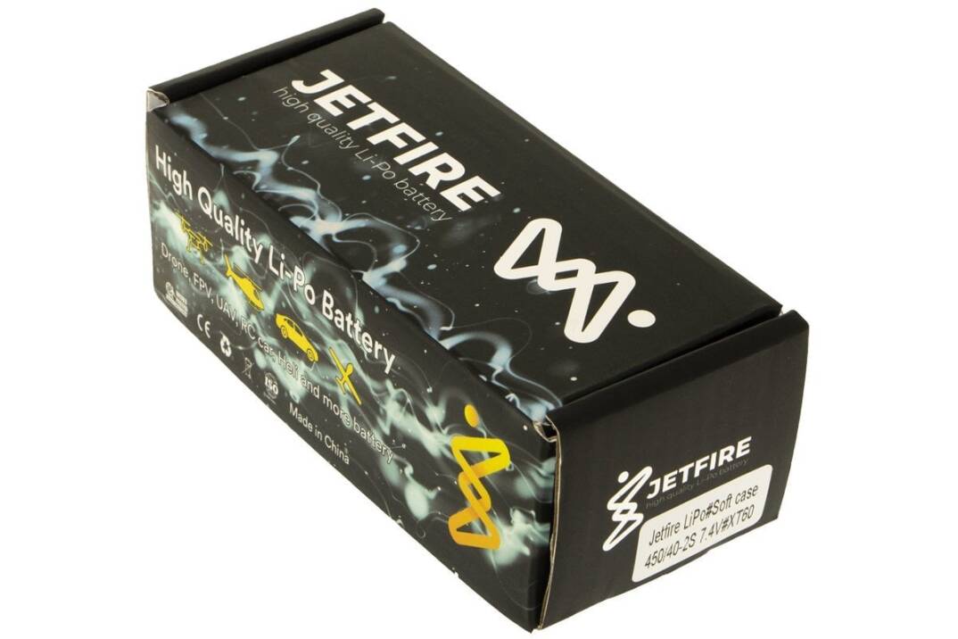 7.4V 450mAh 40C Li-Po Batareya 2S JetFire Batareya - 3