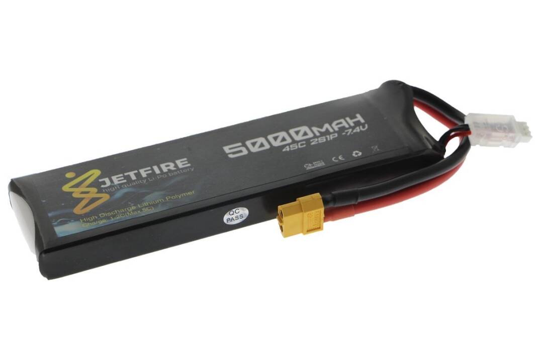 7.4V 5000mAh 40C Li-Po Batareya 2S JetFire Batareya - 2