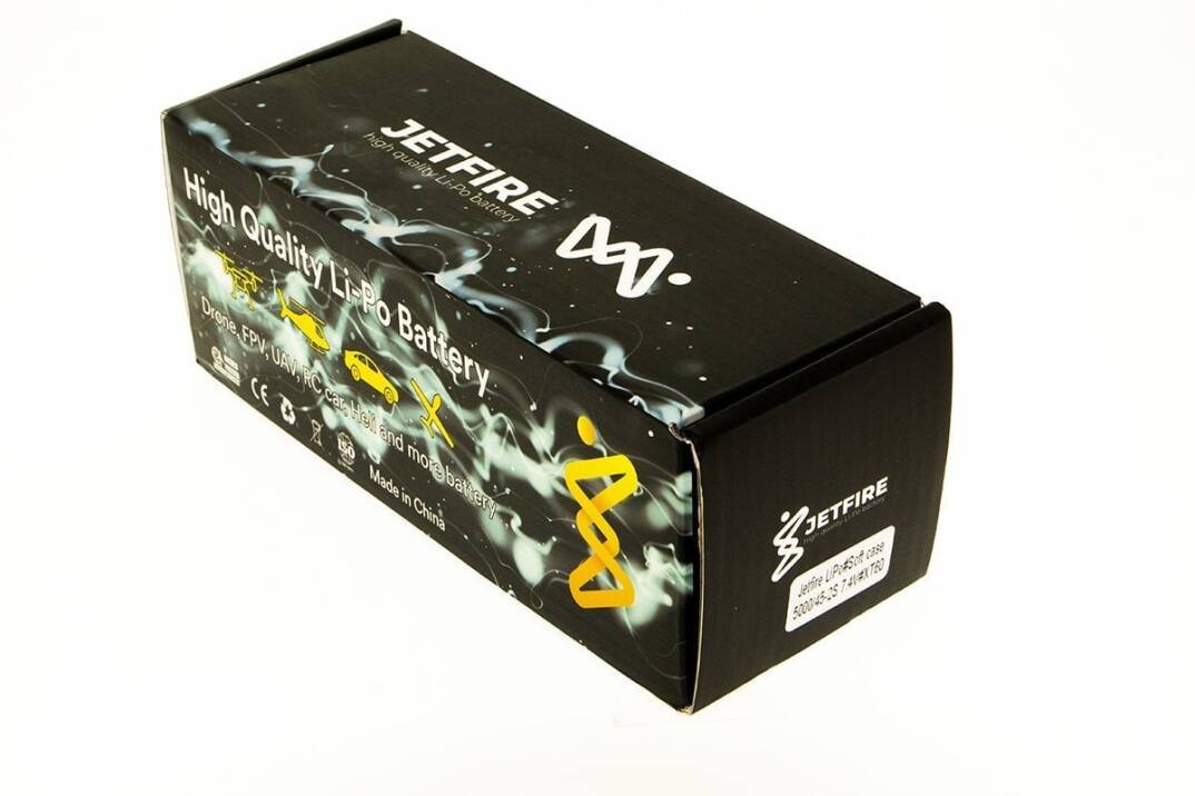 7.4V 5000mAh 40C Li-Po Batareya 2S JetFire Batareya - 3