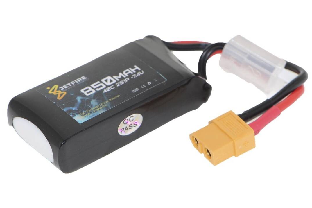 7.4V 850mAh 40C Li-Po Batareya 2S JetFire Batareya - 2