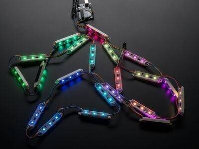 75 mm 3′lü RGB LED Zolaq (7 hissə) - 1