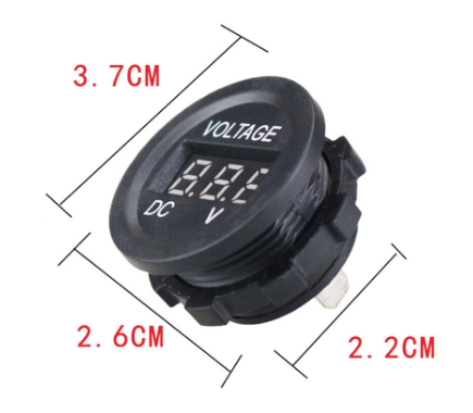 7V-30V LED Panel Mini Rəqəmsal Voltmetr - 2