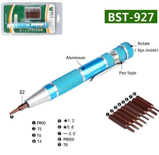 9 Hissə Mini Tornavida Dəsti - BST-927 - 3