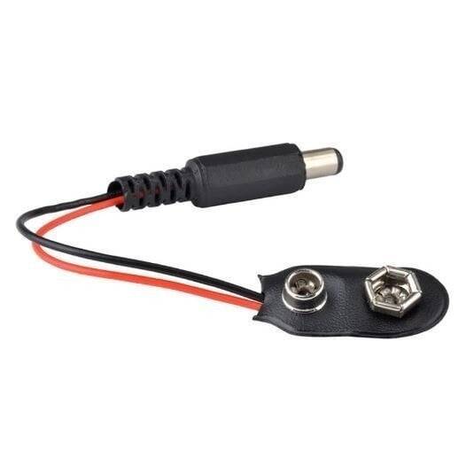 9V Batareya Barrel Dönüşdürücü Kabel - Arduino ilə Uyğun 9V Batareya Klipsi - 2
