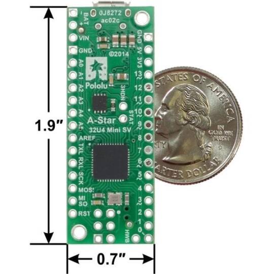 A-Star 32U4 Mini SV Təkmillədirmə Kartı - 3