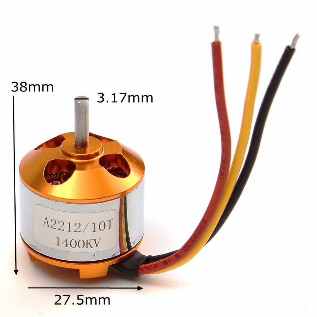 A2212/10T 1400KV Fırçasız Motor - 4
