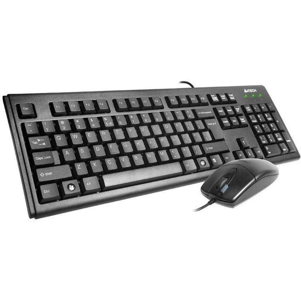 A4 Tech KM-72620D USB Kabelli Klaviatura Mouse Dəsti - 1