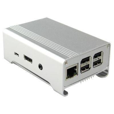 Alüminium Raspberry Pi B+23 Qutusu Boz