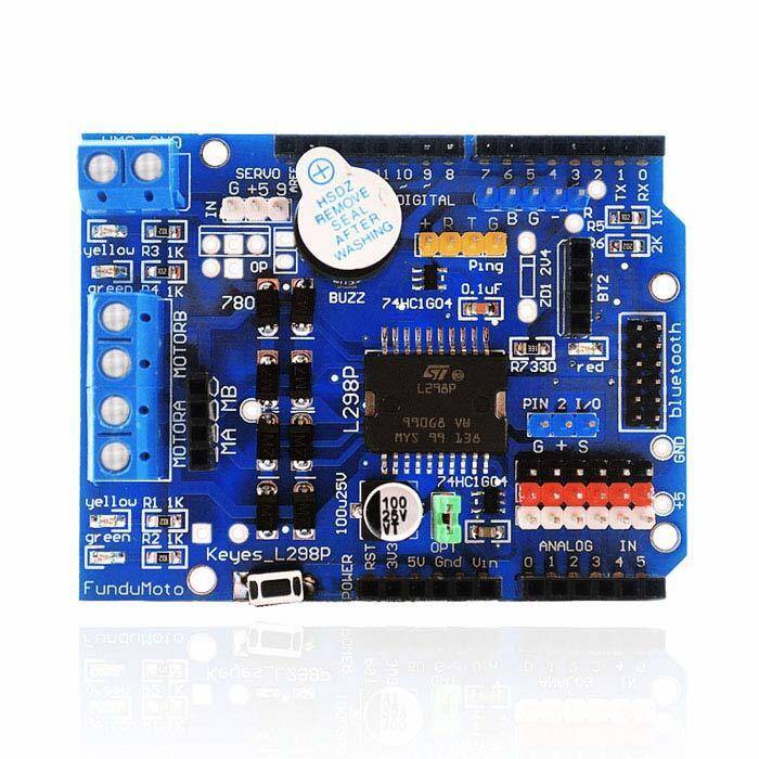 Arduino SMD L298 Cüt Motor Sürücü Shield - 3