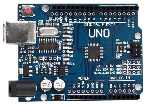 Arduino UNO R3 Klon + Kabel Hədiyyə (USB Chip CH340) - 1