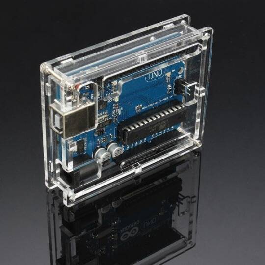 Arduino UNO R3 Qutusu - Şəffaf Pleksiglas - 2