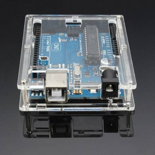 Arduino UNO R3 Qutusu - Şəffaf Pleksiglas - 3