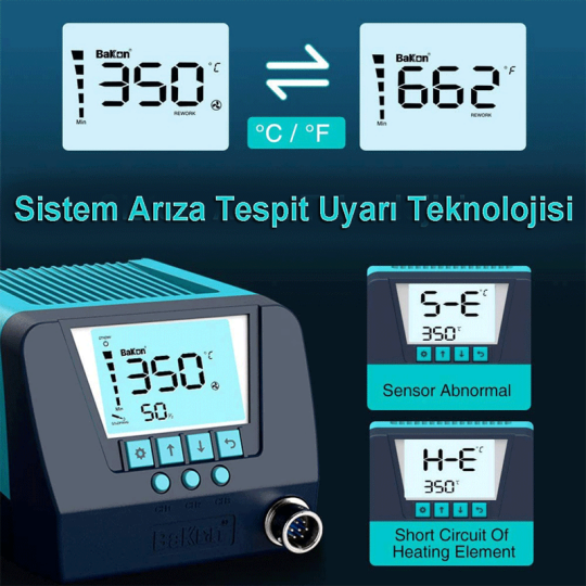 Bakon BK60 Ağıllı Lehimləmə Stansiyası - 4