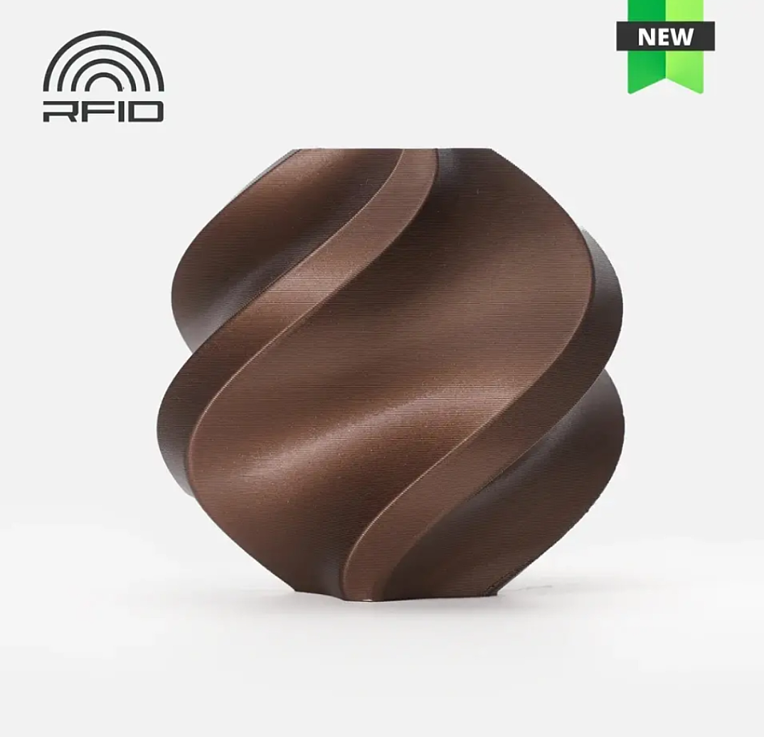 Bambu Lab PLA Filament Metal-Metalik Mis Qəhvəyi - 1 kq - 1