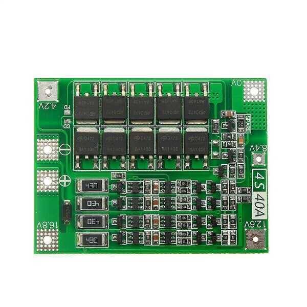 BMS Modul 4S 40A Li-Po Batareya Balans Şarj Dövrəsi - 1