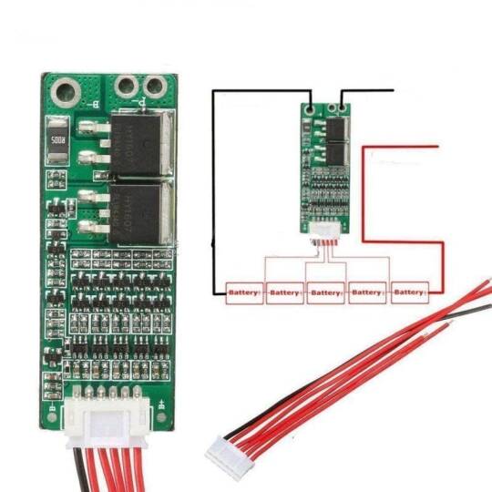BMS Modul 5S 15A Li-Po Batareya Balans Şarj Dövrəsi - 2