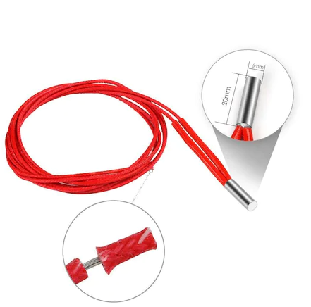 Creality 3D Printer 24V 40W 6 x 20 mm Paslanmayan Polad Qızdırıcı Patron - 3