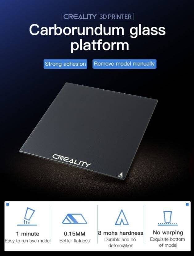 Creality Ender 3 Pro Qırılmaz Şüşə Ender3 V2 Şüşə Lövhə - 3