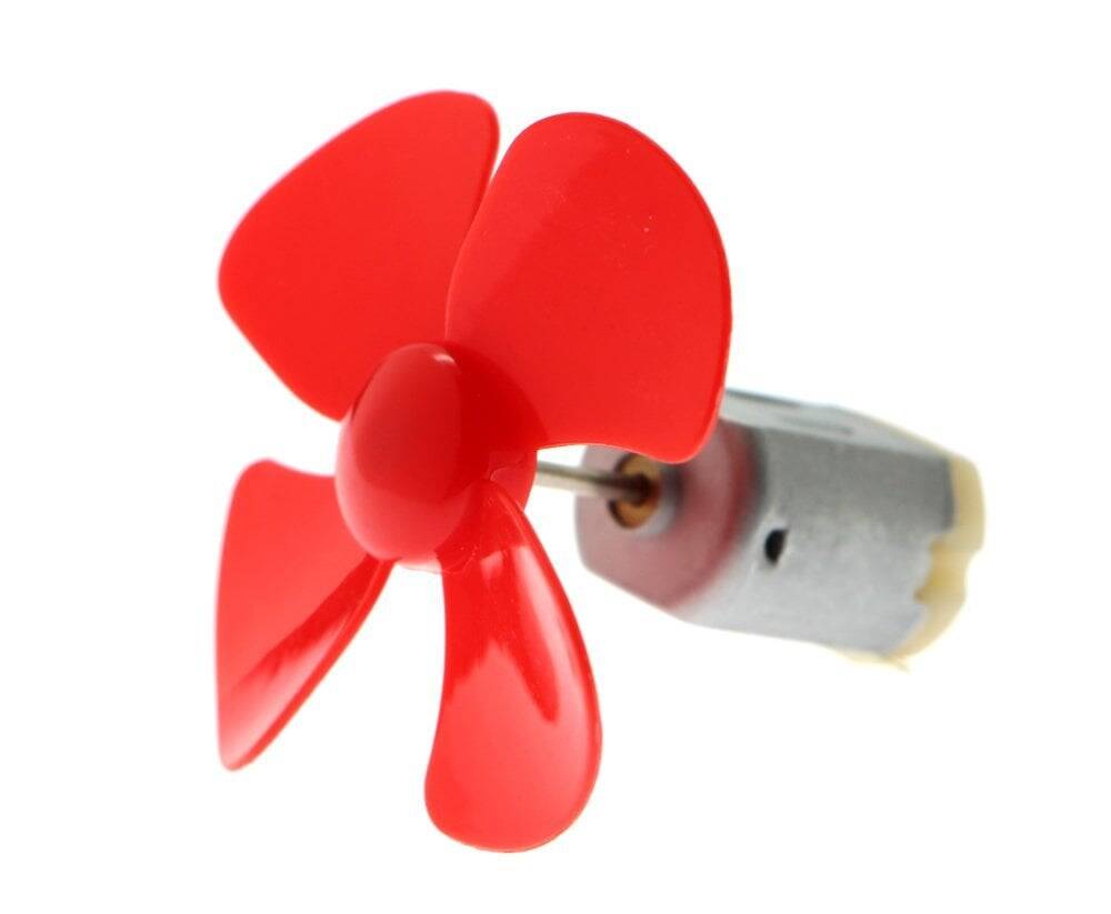 DC Motor və Qırmızı Pərvanə Dəsti | 3-6 Volt - 1