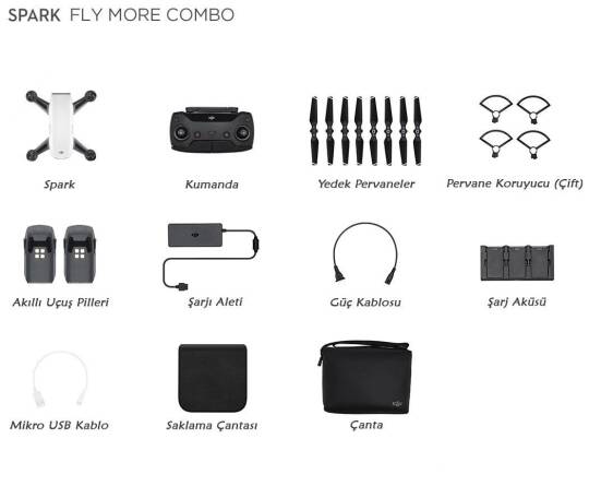 DJI Spark Fly More Combo Dəst - 2