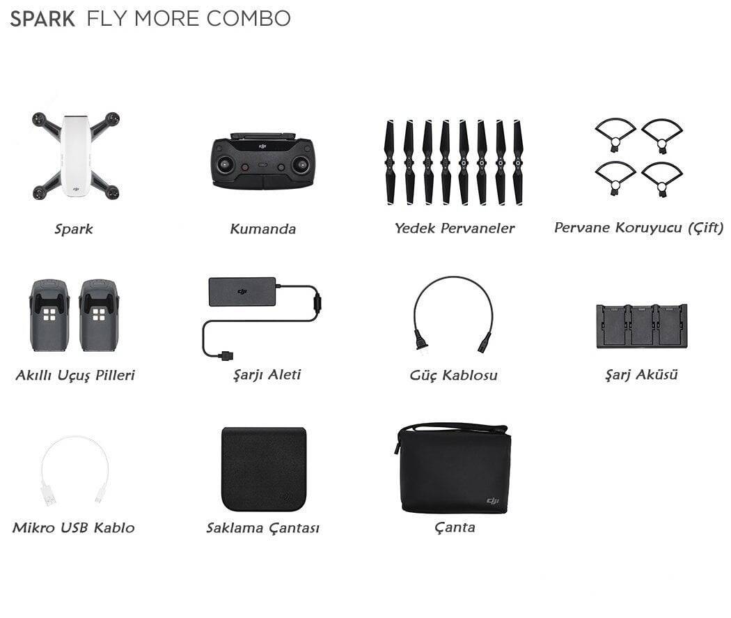 DJI Spark Fly More Combo Dəst - 2
