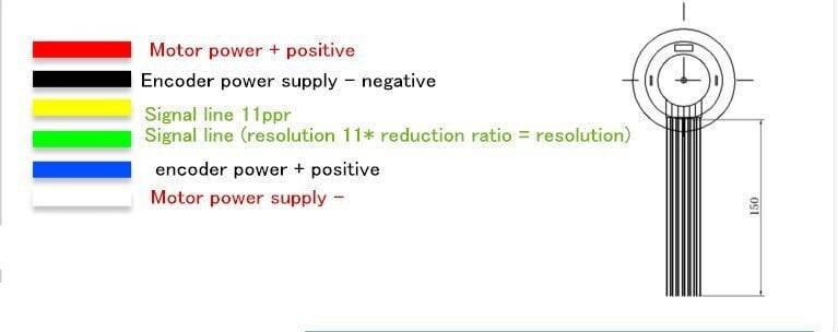 Enkoderli 6V 250 RPM Mikro DC Motor - 4