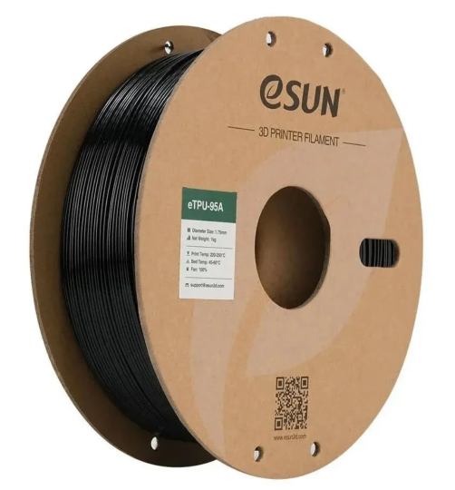 Esun eTPU-95A 1.75mm Filament Qara - 1 kq