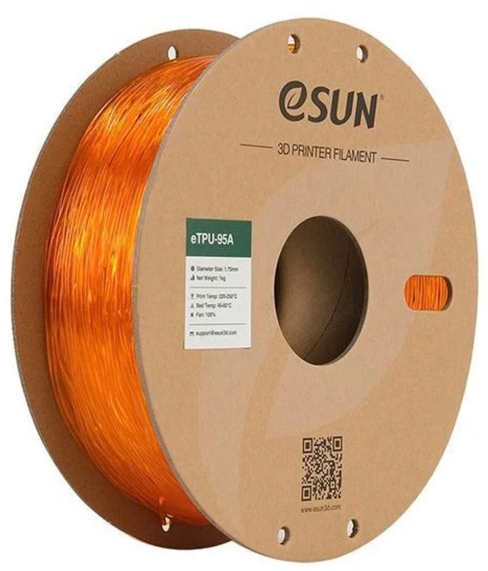 Esun eTPU-95A 1.75mm Filament Yarımşəffaf Narıncı - 1 kq - 1