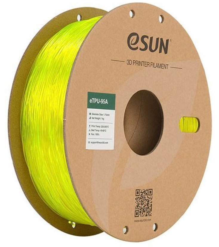 Esun eTPU-95A 1.75mm Filament Yarımşəffaf Sarı - 1 kq - 1