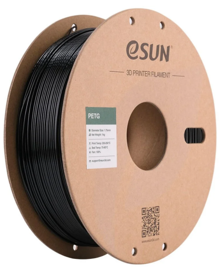 Esun PETG 1.75mm Filament Qara - 1 kq