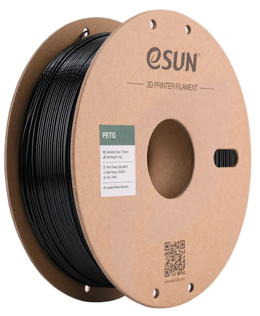 Esun PETG 1.75mm Filament Qara - 1 kq - 1