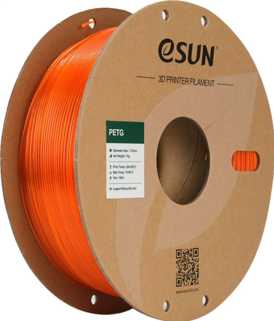 Esun PETG 1.75mm Filament Yarımşəffaf Narıncı - 1 kq - 1
