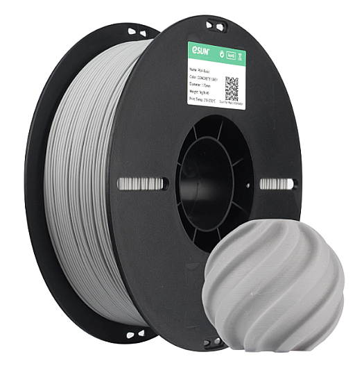 Esun PLA Basic 1.75mm Filament Beton Bozu - 1 kq