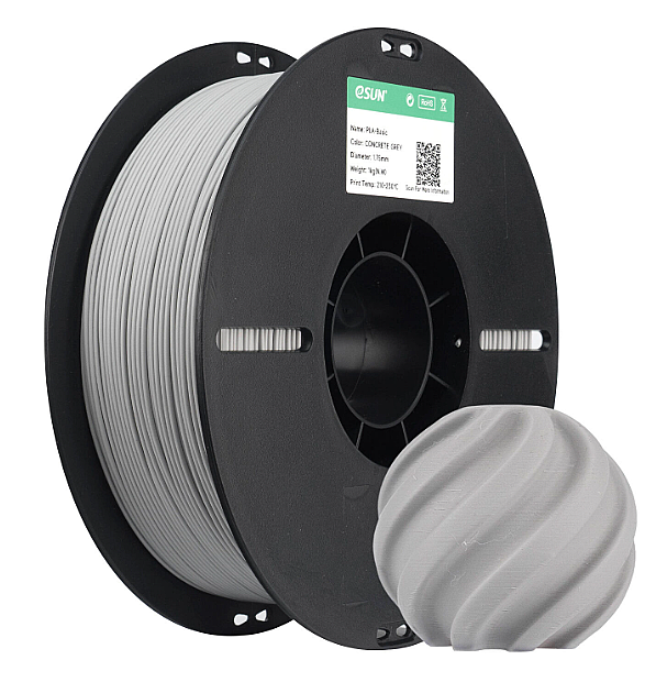 Esun PLA Basic 1.75mm Filament Beton Bozu - 1 kq - 1
