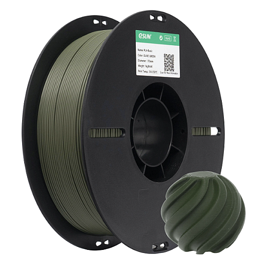 Esun PLA Basic 1.75mm Filament Zeytun Yaşılı - 1 kq