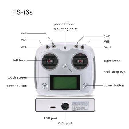 Flysky FS-İ6S 2.4GHz 10 Kanal Pult və FS-İA10B Alıcı ( Telefon Tutucu Daxil ) - 3