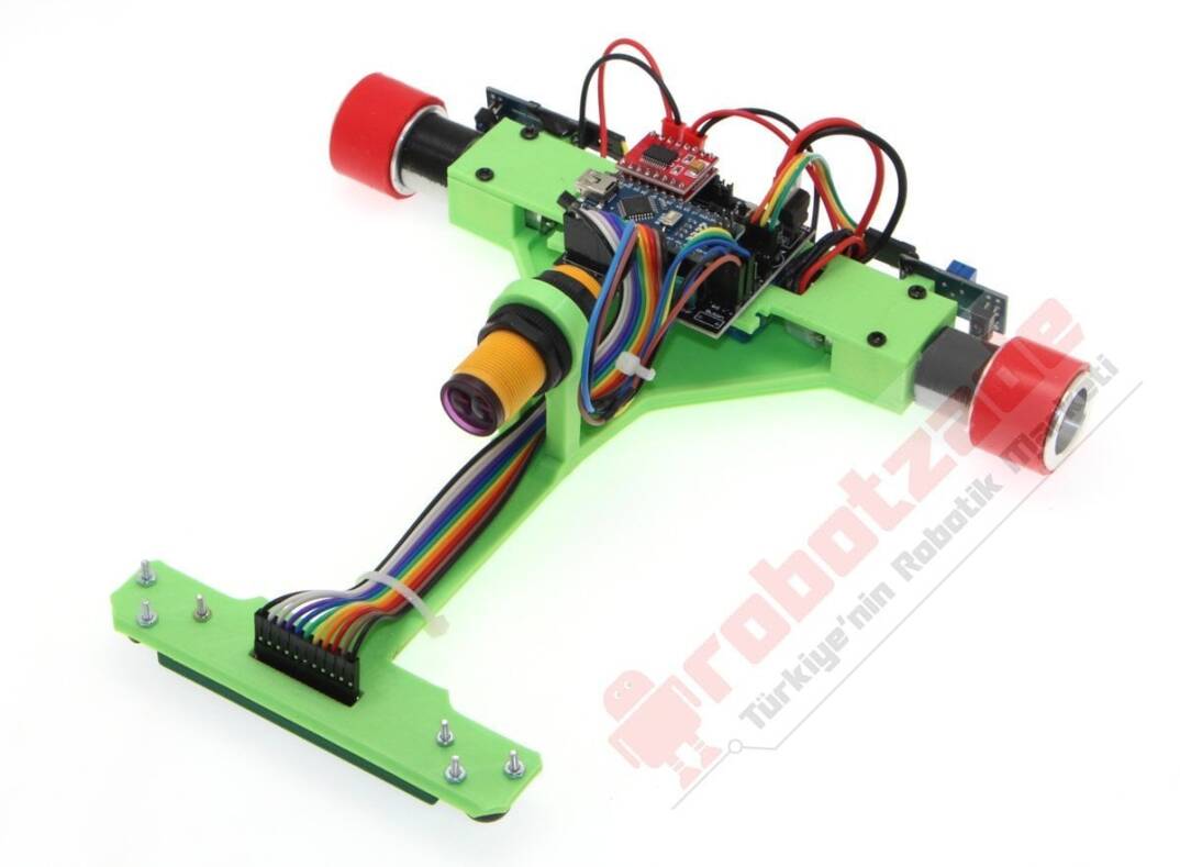 GinBot 2WD Xətt İzləyən Robot Dəsti Enkoderli - 2
