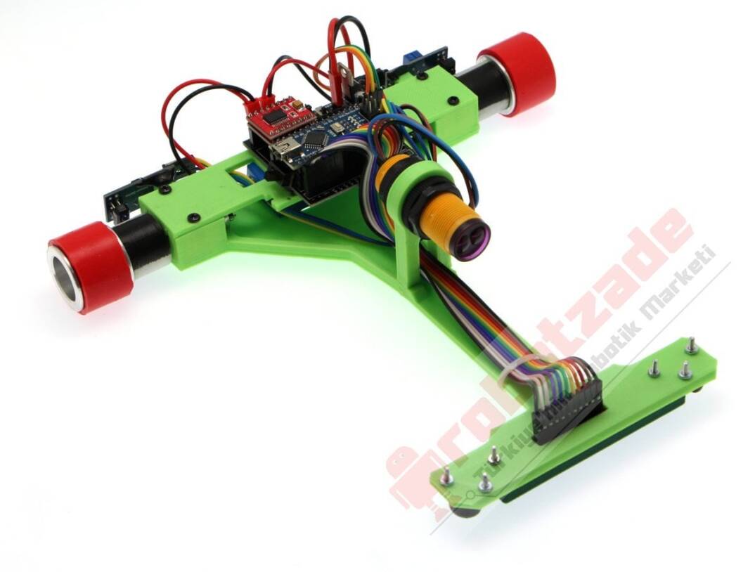 GinBot 2WD Xətt İzləyən Robot Dəsti Enkoderli - 3